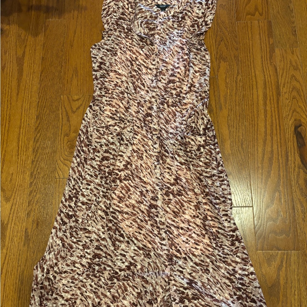 Simply Vera Vera Wang Sheath Maxi Dress in Cream and Red